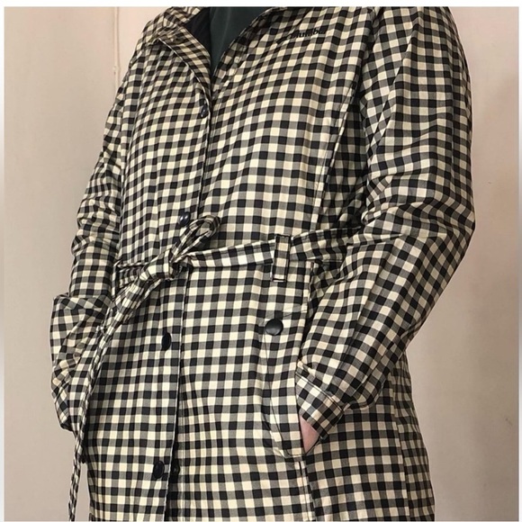 Columbia Black and White Checkered Raincoat Size XL - Picture 9 of 9
